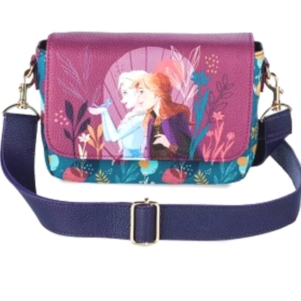 Disney Frozen Purple and Blue Crossbody Bag